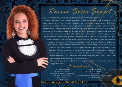Formatura de Raissa